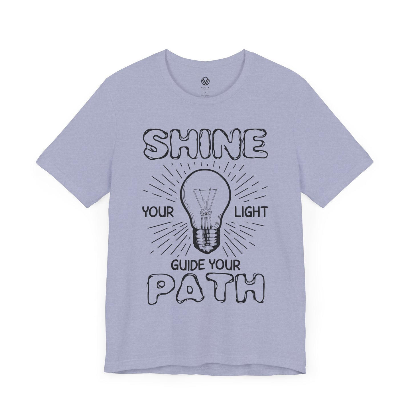 Light Guide Tee, Illuminated Shirt, Inspirational Top, Spiritual Clothing, Positive Vibes Apparel