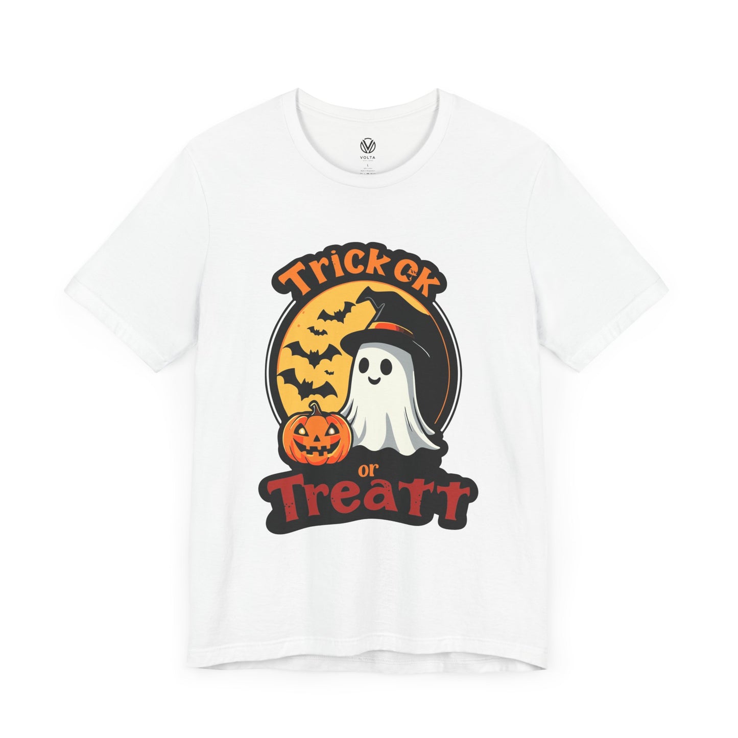 Trick Treat Halloween Unisex Tee, Scary Ghost Shirt, Spooky Costume Top, Trick or Treat T-Shirt, October Holiday Outfit