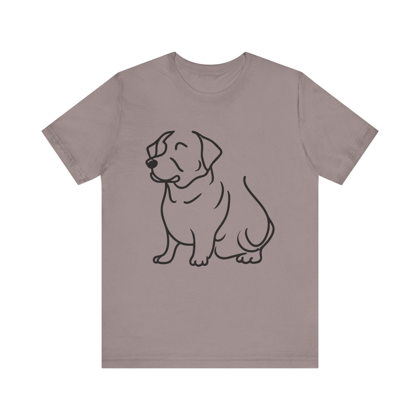 Puppy Line Drawing Tee, Dog Lover Graphic Shirt, Animal Sketch Illustration Top, Cute Pooch Outline Tshirt, Pet Owner Gift, Canine