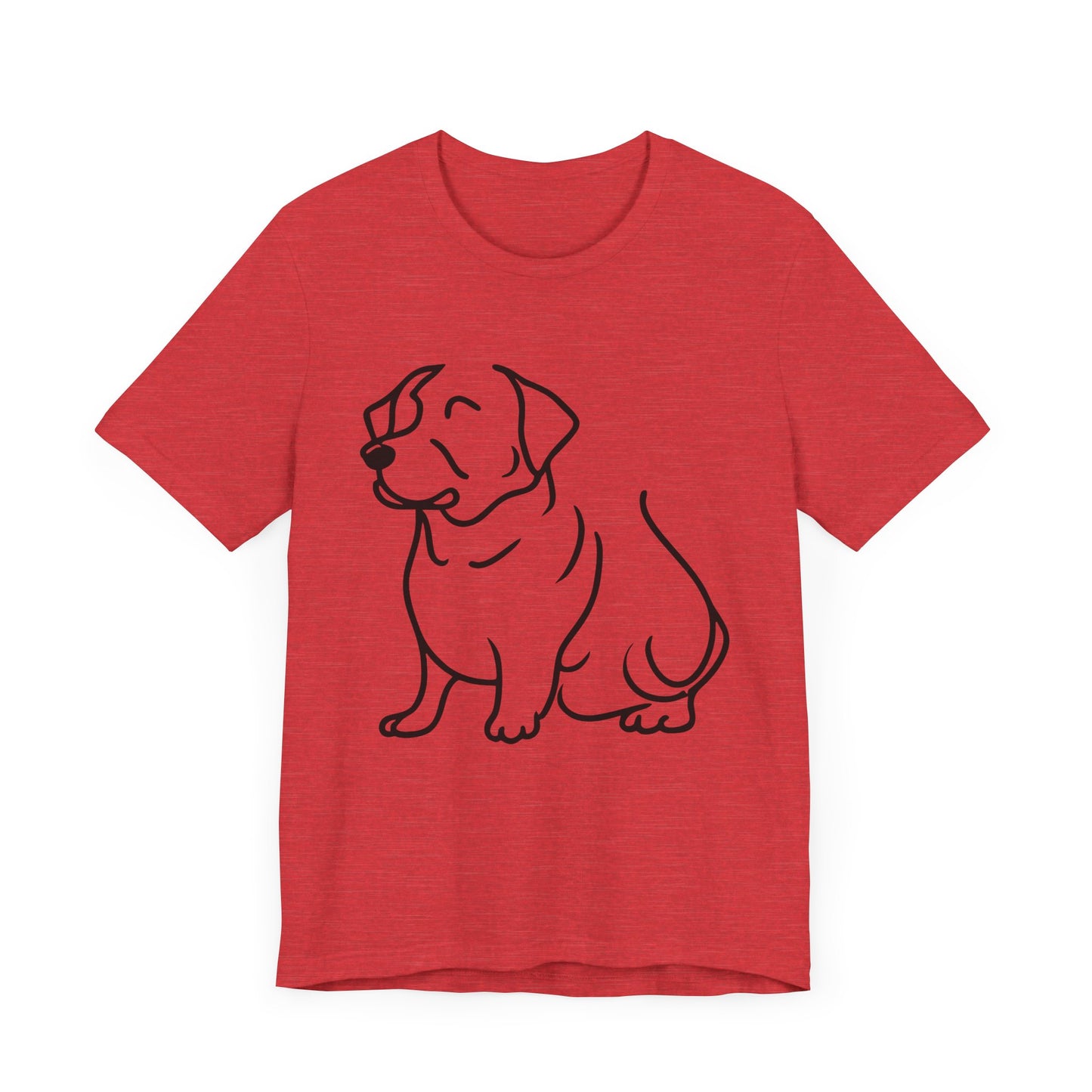 Puppy Line Drawing Tee, Dog Lover Graphic Shirt, Animal Sketch Illustration Top, Cute Pooch Outline Tshirt, Pet Owner Gift, Canine