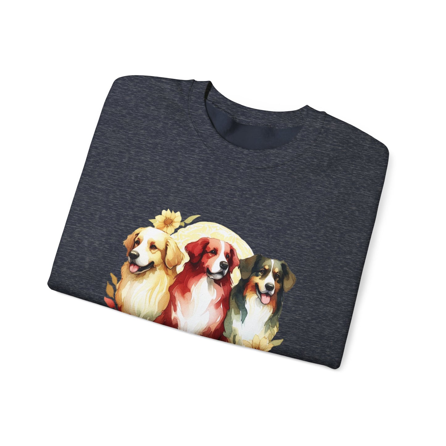 Custom Three Dogs Sweatshirt, Custom Pet Sweatshirt, Custom Dog Shirt, Dog Remembrance Gift, Dog Lover Animal Sweatshirt