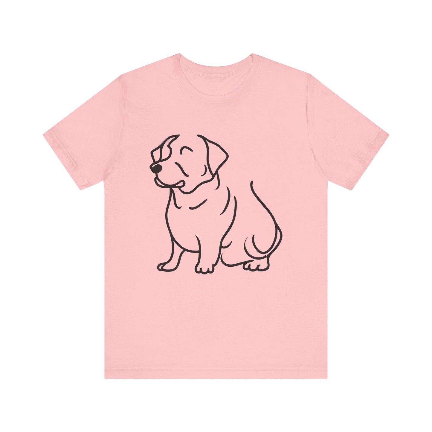 Puppy Line Drawing Tee, Dog Lover Graphic Shirt, Animal Sketch Illustration Top, Cute Pooch Outline Tshirt, Pet Owner Gift, Canine