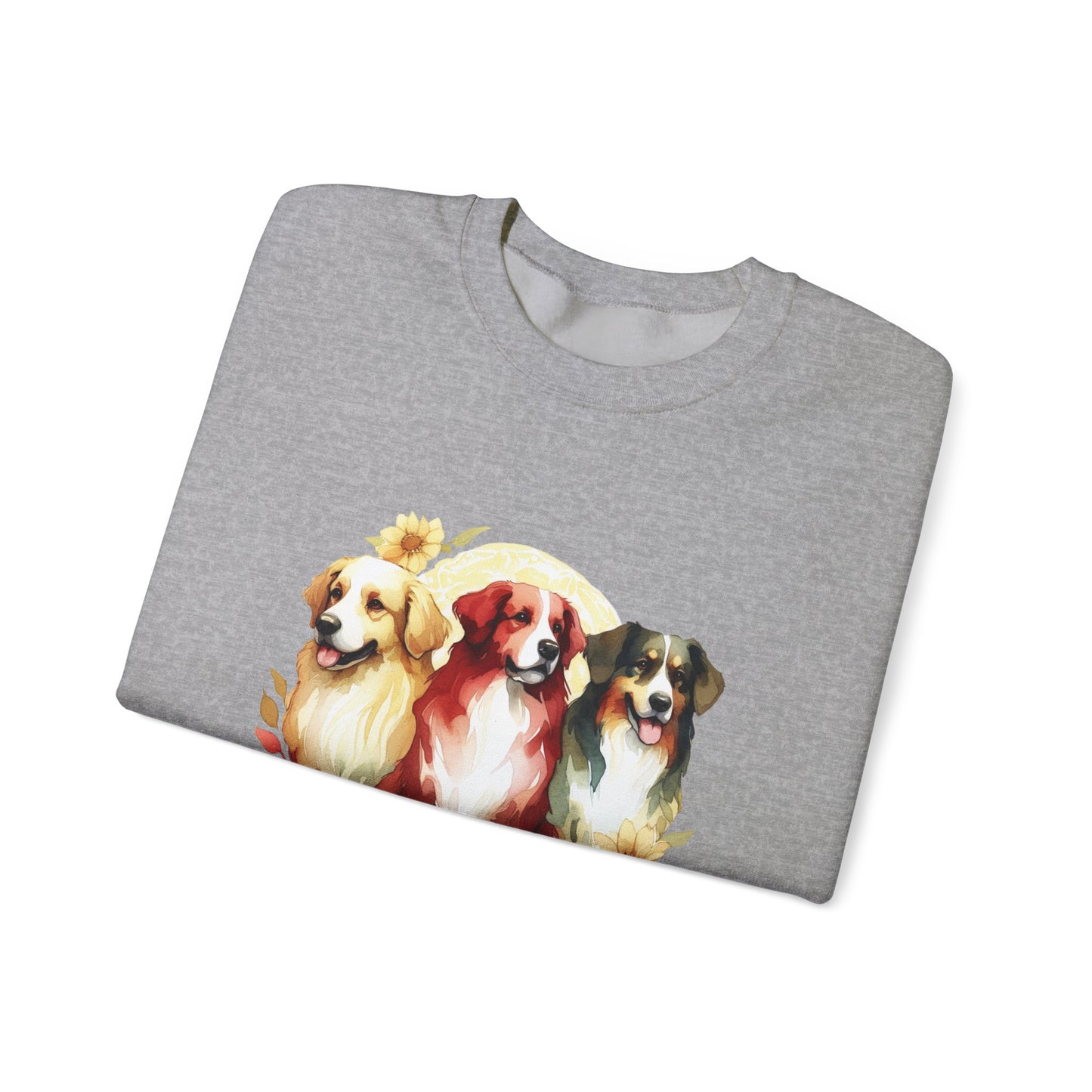 Custom Three Dogs Sweatshirt, Custom Pet Sweatshirt, Custom Dog Shirt, Dog Remembrance Gift, Dog Lover Animal Sweatshirt