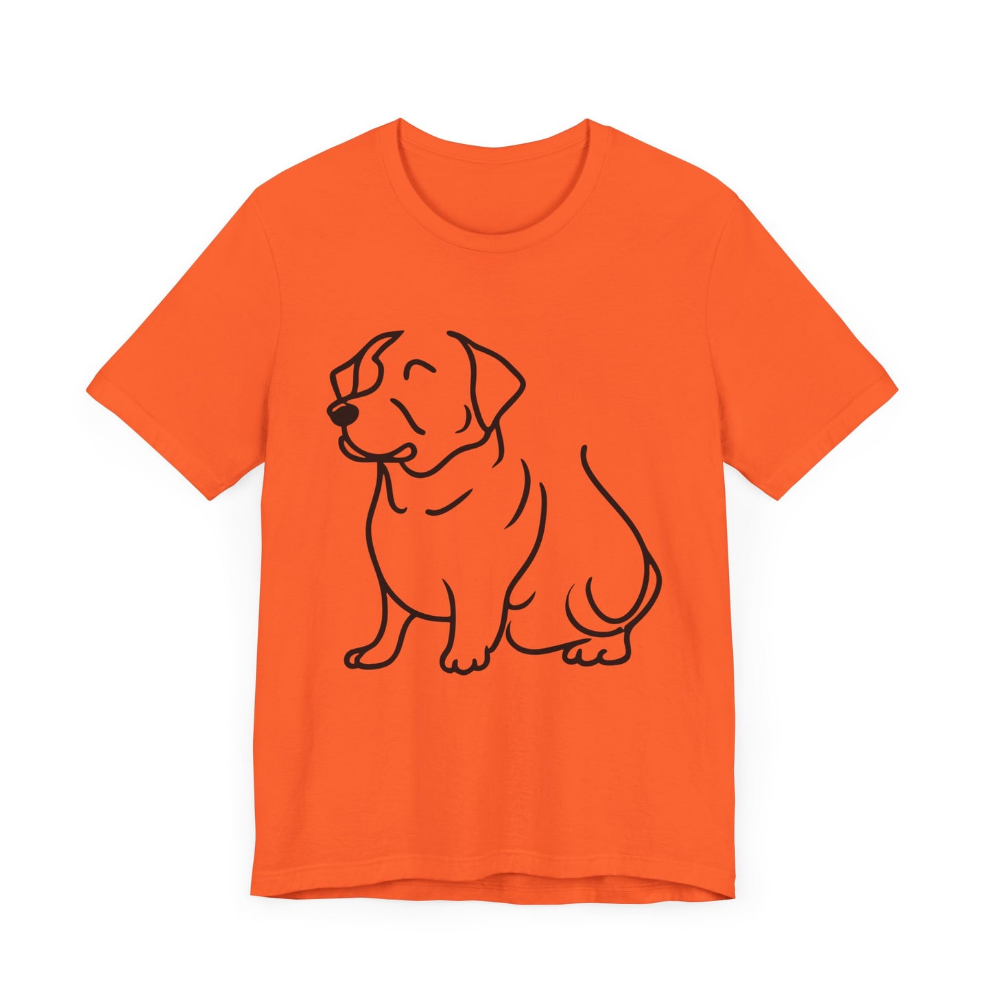 Puppy Line Drawing Tee, Dog Lover Graphic Shirt, Animal Sketch Illustration Top, Cute Pooch Outline Tshirt, Pet Owner Gift, Canine