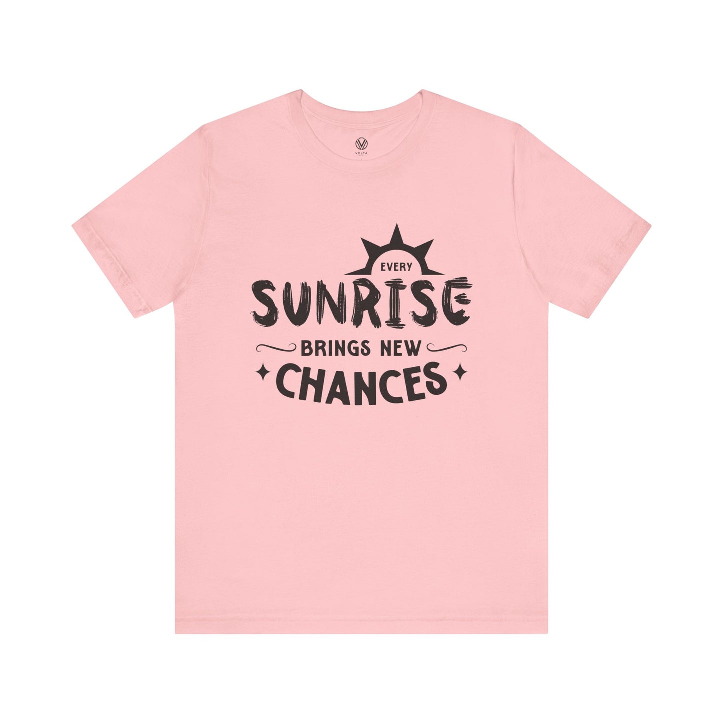 Sunrise Vibes Tee, Morning Chances T-Shirt, Positive Energy Shirt, Inspirational Graphic Top, Nature Lover Gift