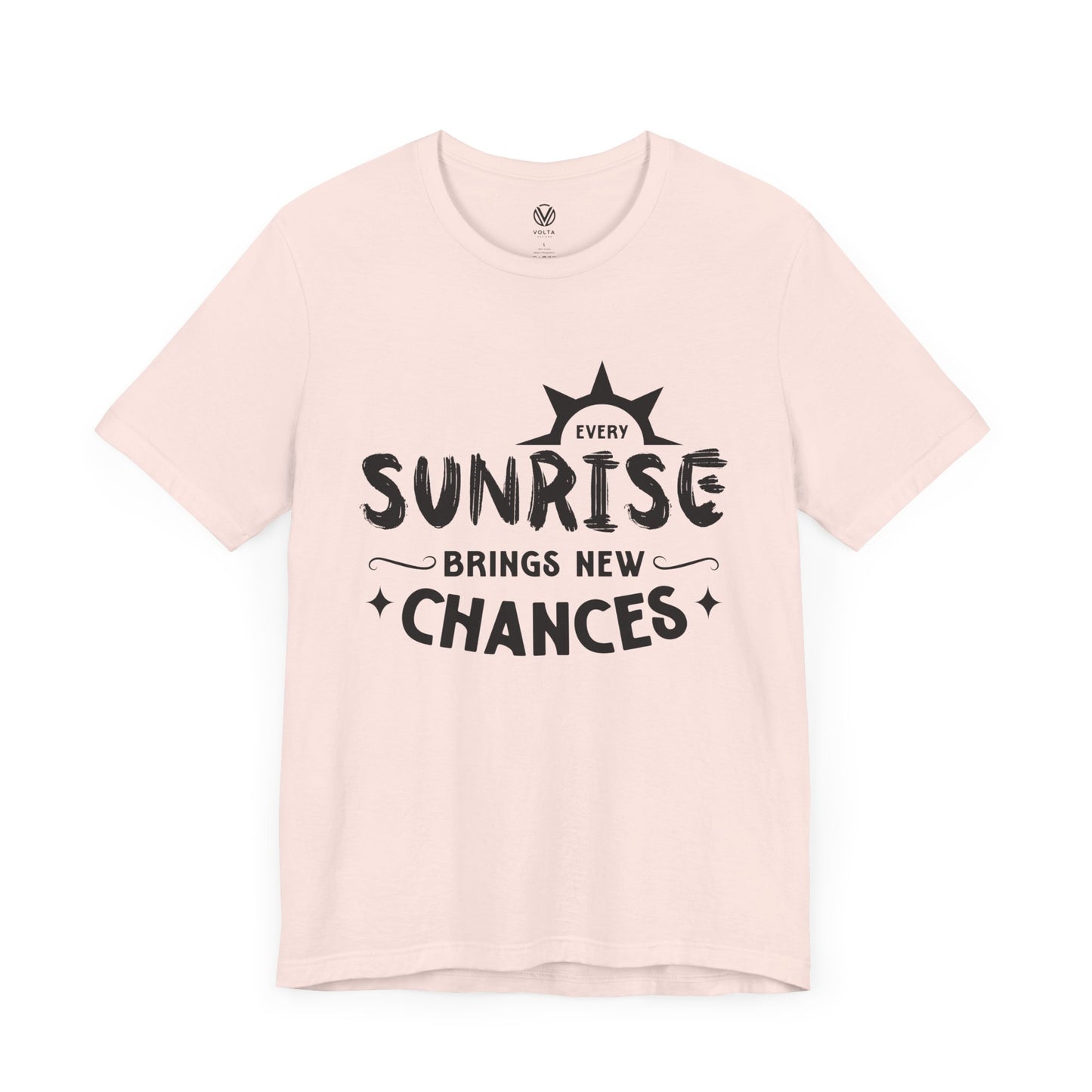 Sunrise Vibes Tee, Morning Chances T-Shirt, Positive Energy Shirt, Inspirational Graphic Top, Nature Lover Gift