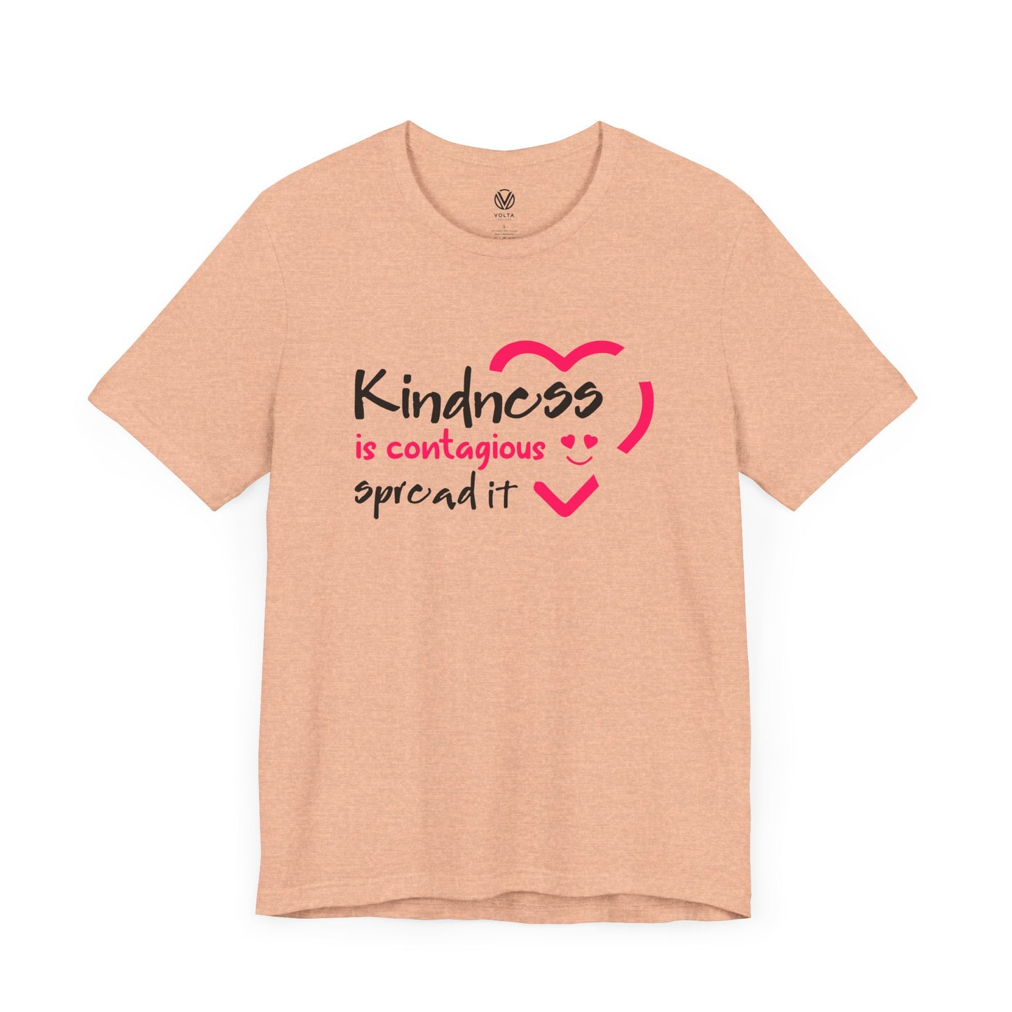 Kindness is Contagious Tee - Spread Kindness Tshirt, Positive Vibes Shirt, Inspirational Quote Top, Graphic Tee, Encouraging T-shirt