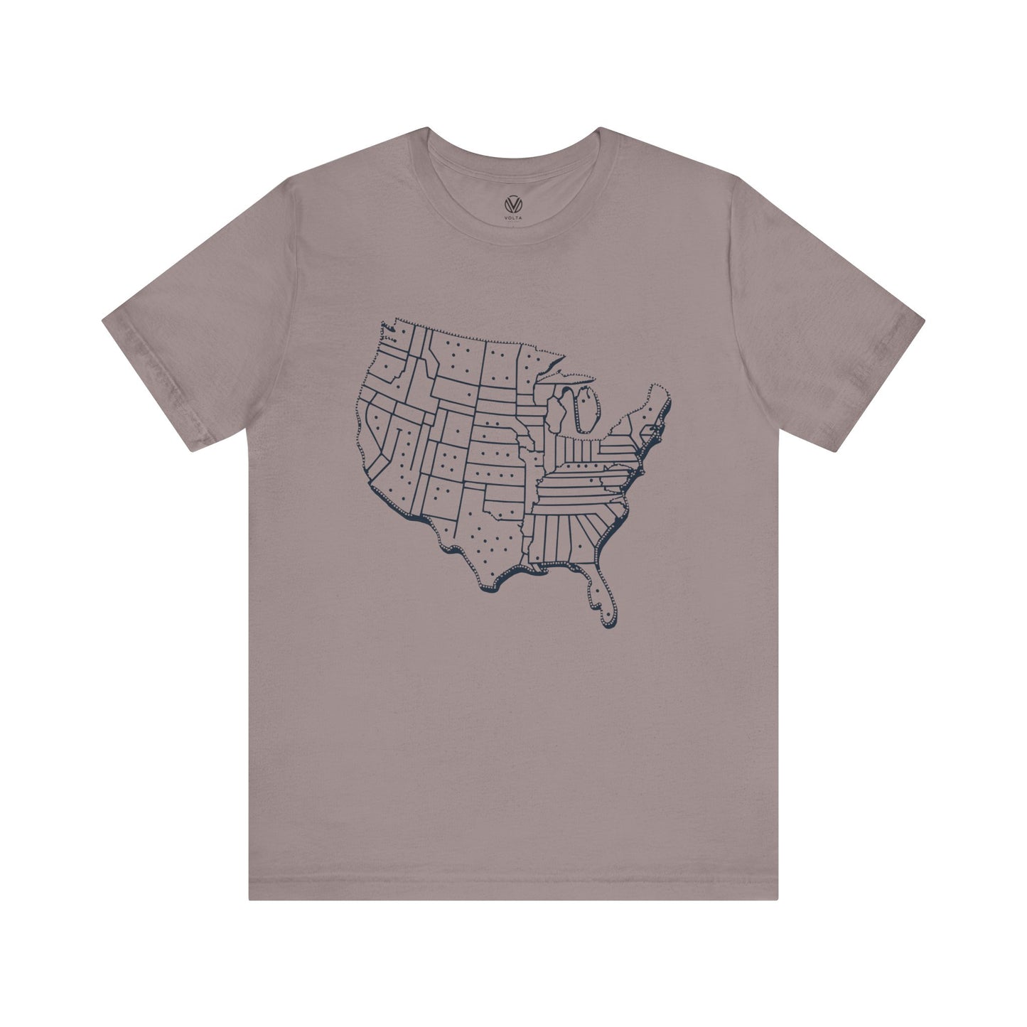 USA Map Tshirt, United States Tee, America Graphic Shirt, Patriotic Top, Fourth of July Gift