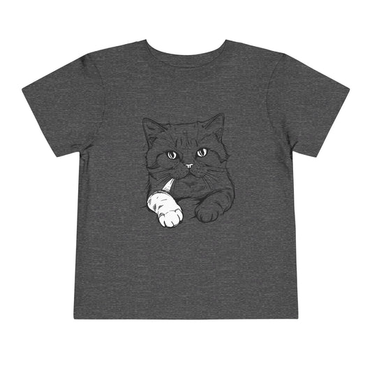 Cat Toddler Tee, Kids T-Shirt, Kitten Graphic Shirt, Animal Lover Children's Clothing, Short Sleeve Top