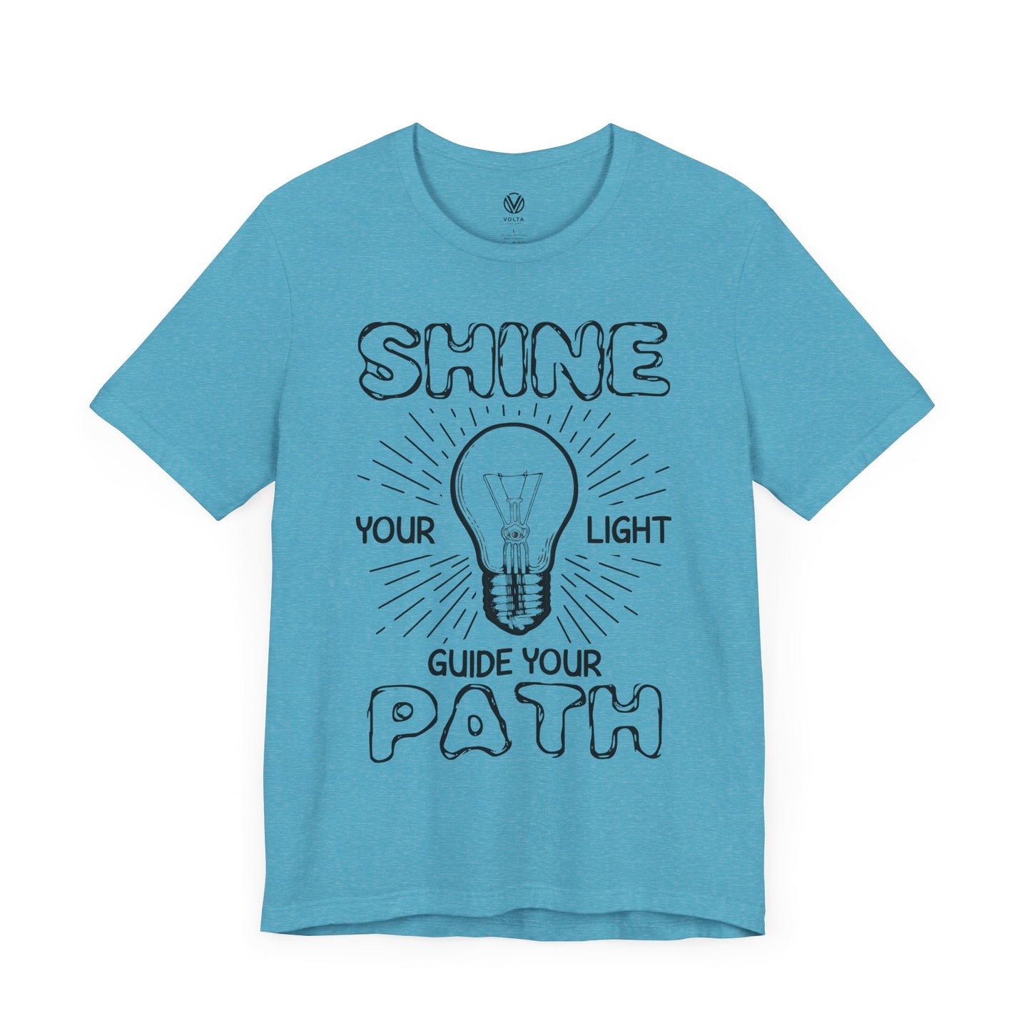 Light Guide Tee, Illuminated Shirt, Inspirational Top, Spiritual Clothing, Positive Vibes Apparel