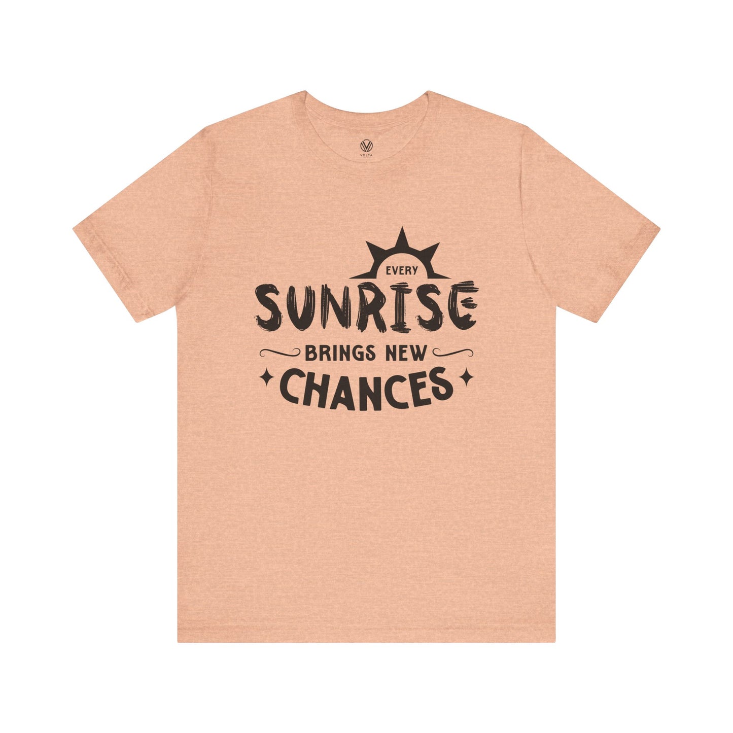 Sunrise Vibes Tee, Morning Chances T-Shirt, Positive Energy Shirt, Inspirational Graphic Top, Nature Lover Gift