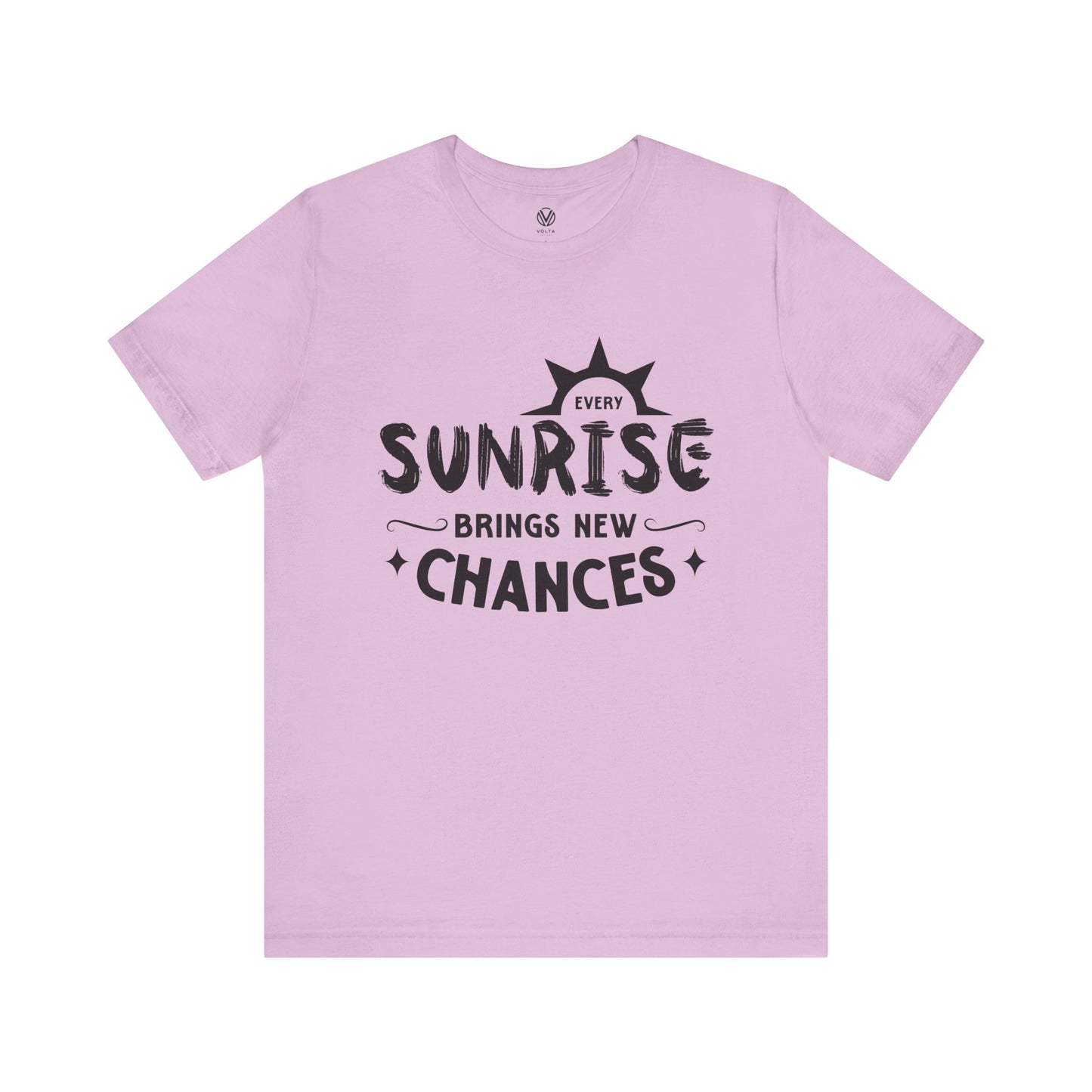 Sunrise Vibes Tee, Morning Chances T-Shirt, Positive Energy Shirt, Inspirational Graphic Top, Nature Lover Gift