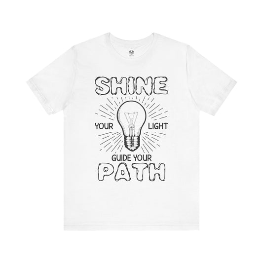 Light Guide Tee, Illuminated Shirt, Inspirational Top, Spiritual Clothing, Positive Vibes Apparel