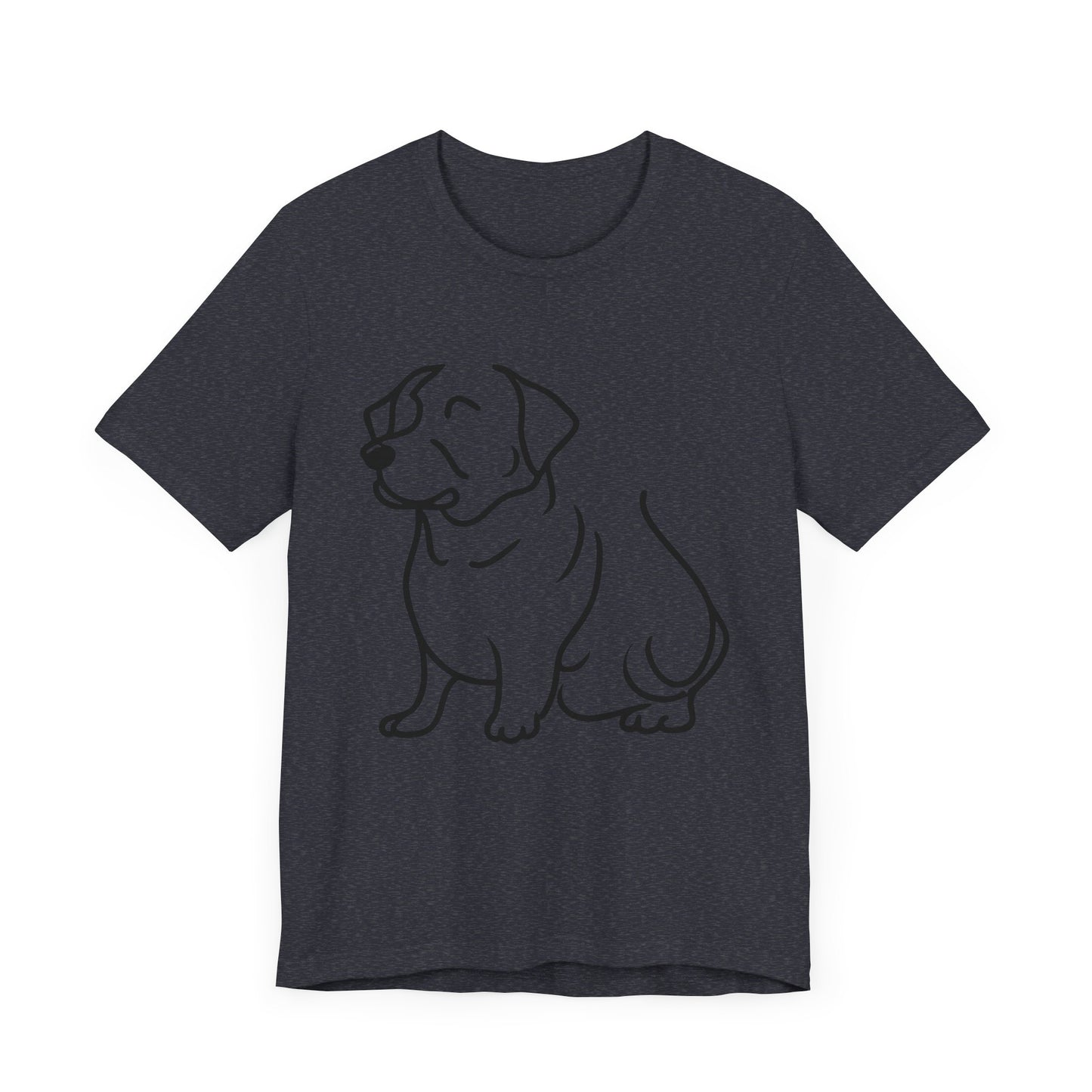 Puppy Line Drawing Tee, Dog Lover Graphic Shirt, Animal Sketch Illustration Top, Cute Pooch Outline Tshirt, Pet Owner Gift, Canine