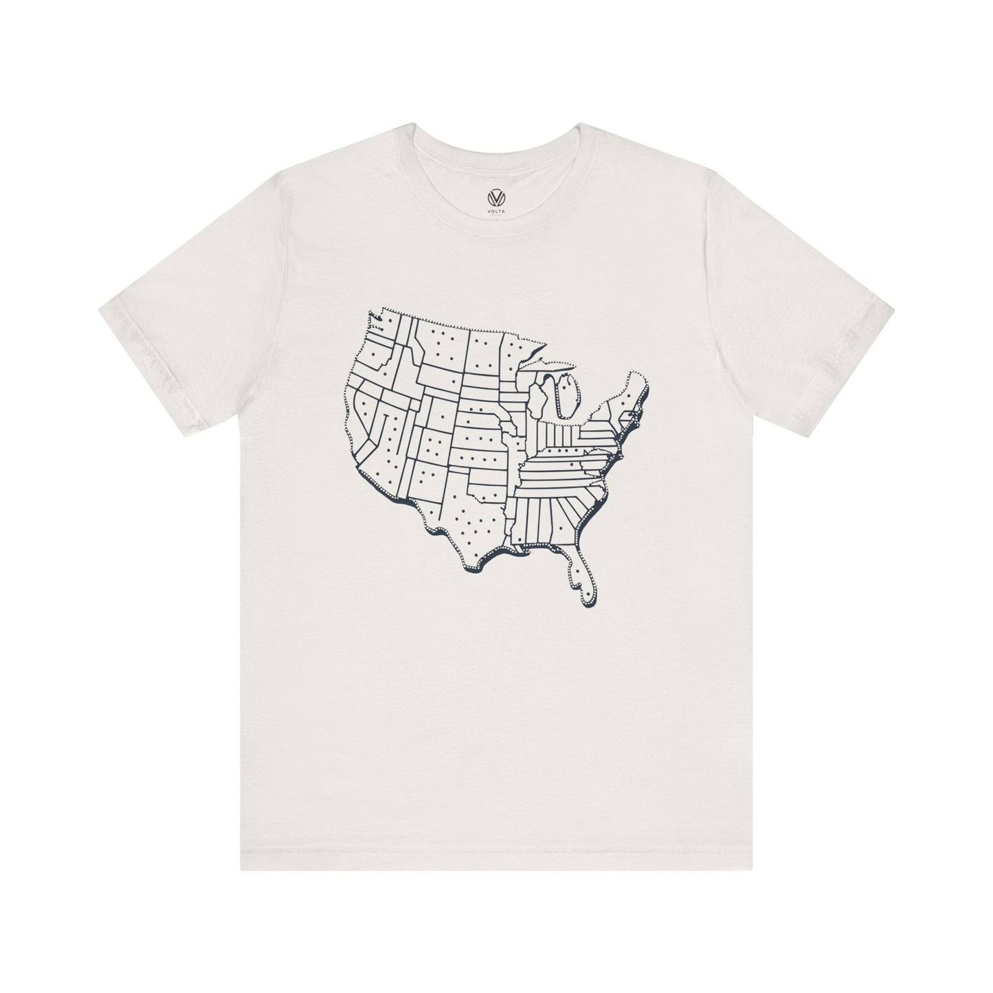 USA Map Tshirt, United States Tee, America Graphic Shirt, Patriotic Top, Fourth of July Gift