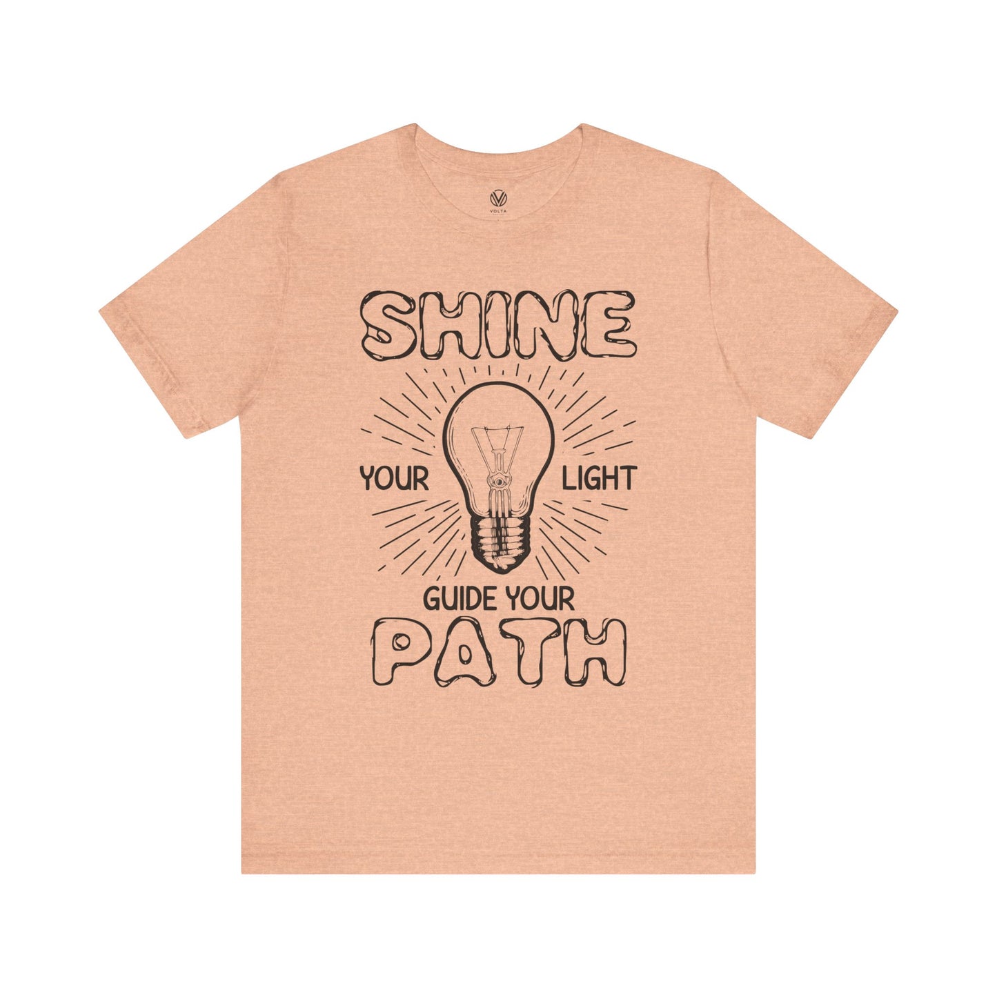 Light Guide Tee, Illuminated Shirt, Inspirational Top, Spiritual Clothing, Positive Vibes Apparel