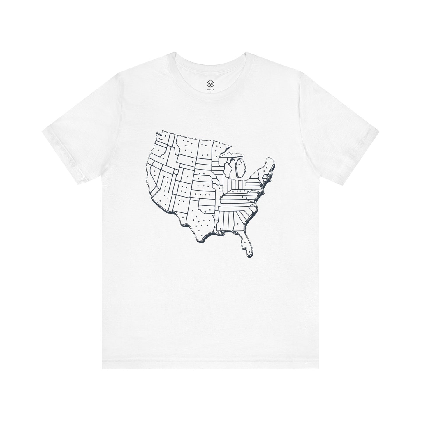 USA Map Tshirt, United States Tee, America Graphic Shirt, Patriotic Top, Fourth of July Gift