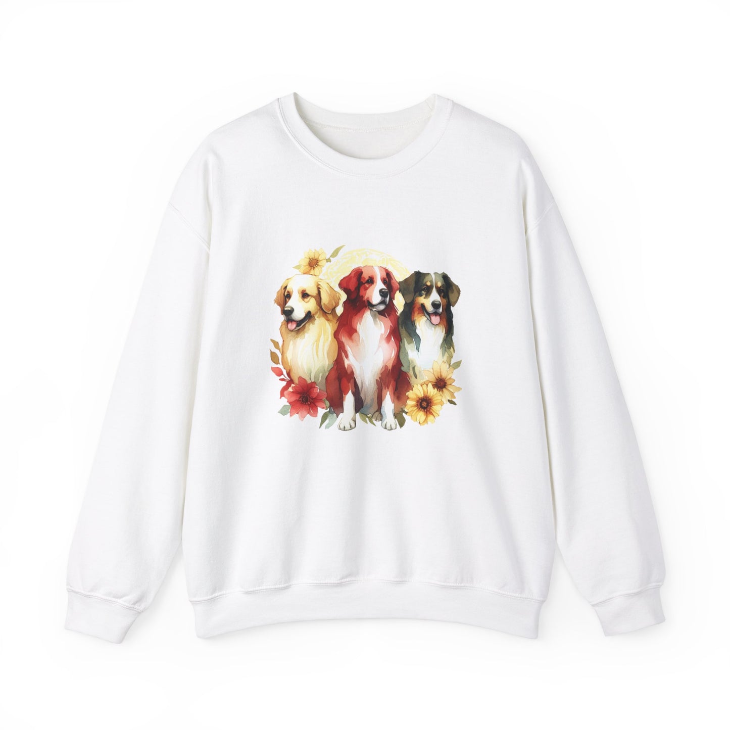 Custom Three Dogs Sweatshirt, Custom Pet Sweatshirt, Custom Dog Shirt, Dog Remembrance Gift, Dog Lover Animal Sweatshirt