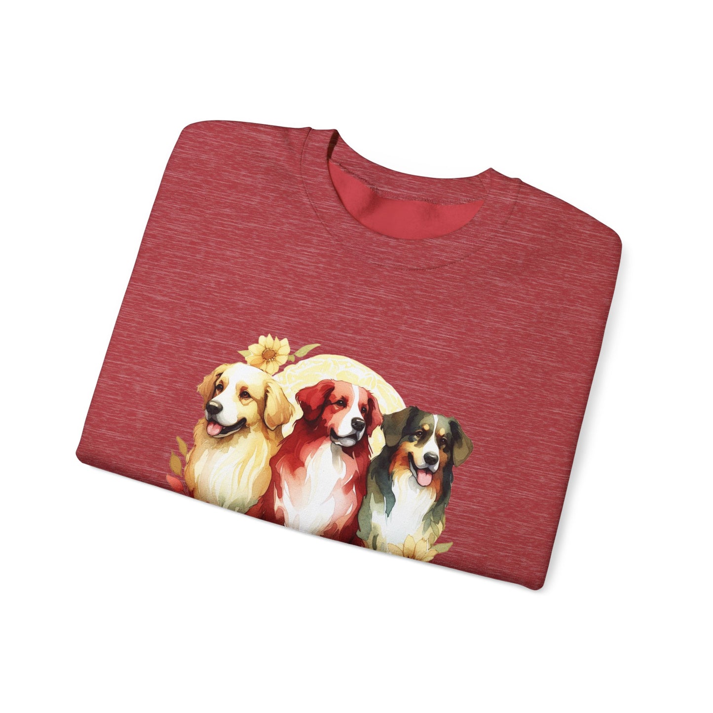 Custom Three Dogs Sweatshirt, Custom Pet Sweatshirt, Custom Dog Shirt, Dog Remembrance Gift, Dog Lover Animal Sweatshirt