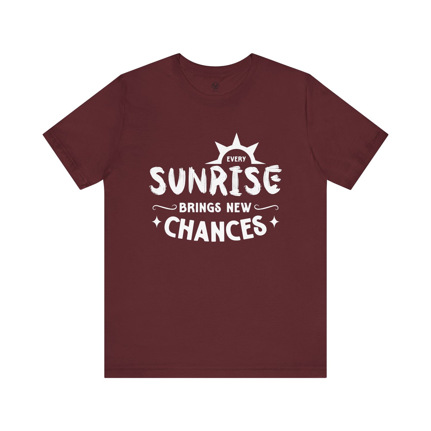 Sunrise Vibes Tee, Morning Chances T-Shirt, Positive Energy Shirt, Inspirational Graphic Top, Nature Lover Gift