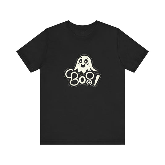 Boo Halloween Unisex Tee, Scary Ghost Shirt, Spooky Costume Top, Trick or Treat T-Shirt, October Holiday Outfit