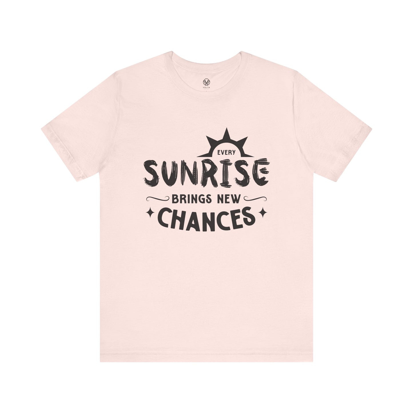 Sunrise Vibes Tee, Morning Chances T-Shirt, Positive Energy Shirt, Inspirational Graphic Top, Nature Lover Gift