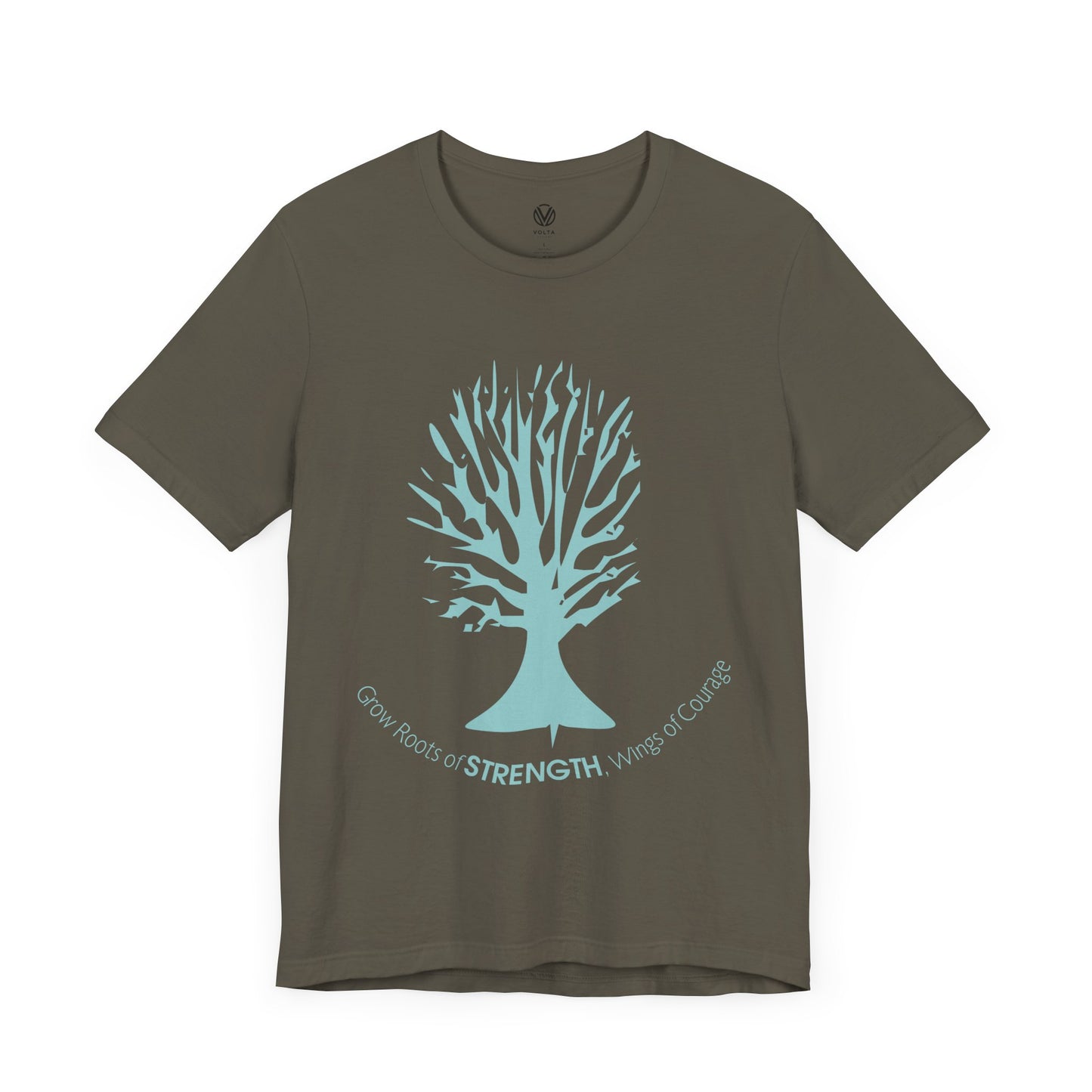 Inspirational Tee, Strength and Courage Shirt, Rooted and Free T-Shirt, Empowering Unisex Top, Motivational Graphic Tee