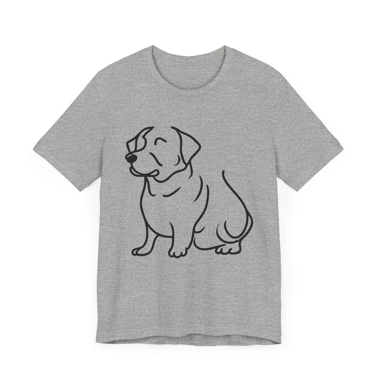 Puppy Line Drawing Tee, Dog Lover Graphic Shirt, Animal Sketch Illustration Top, Cute Pooch Outline Tshirt, Pet Owner Gift, Canine