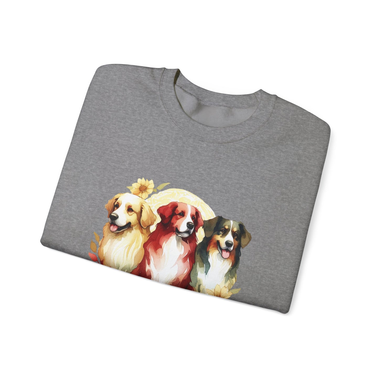 Custom Three Dogs Sweatshirt, Custom Pet Sweatshirt, Custom Dog Shirt, Dog Remembrance Gift, Dog Lover Animal Sweatshirt