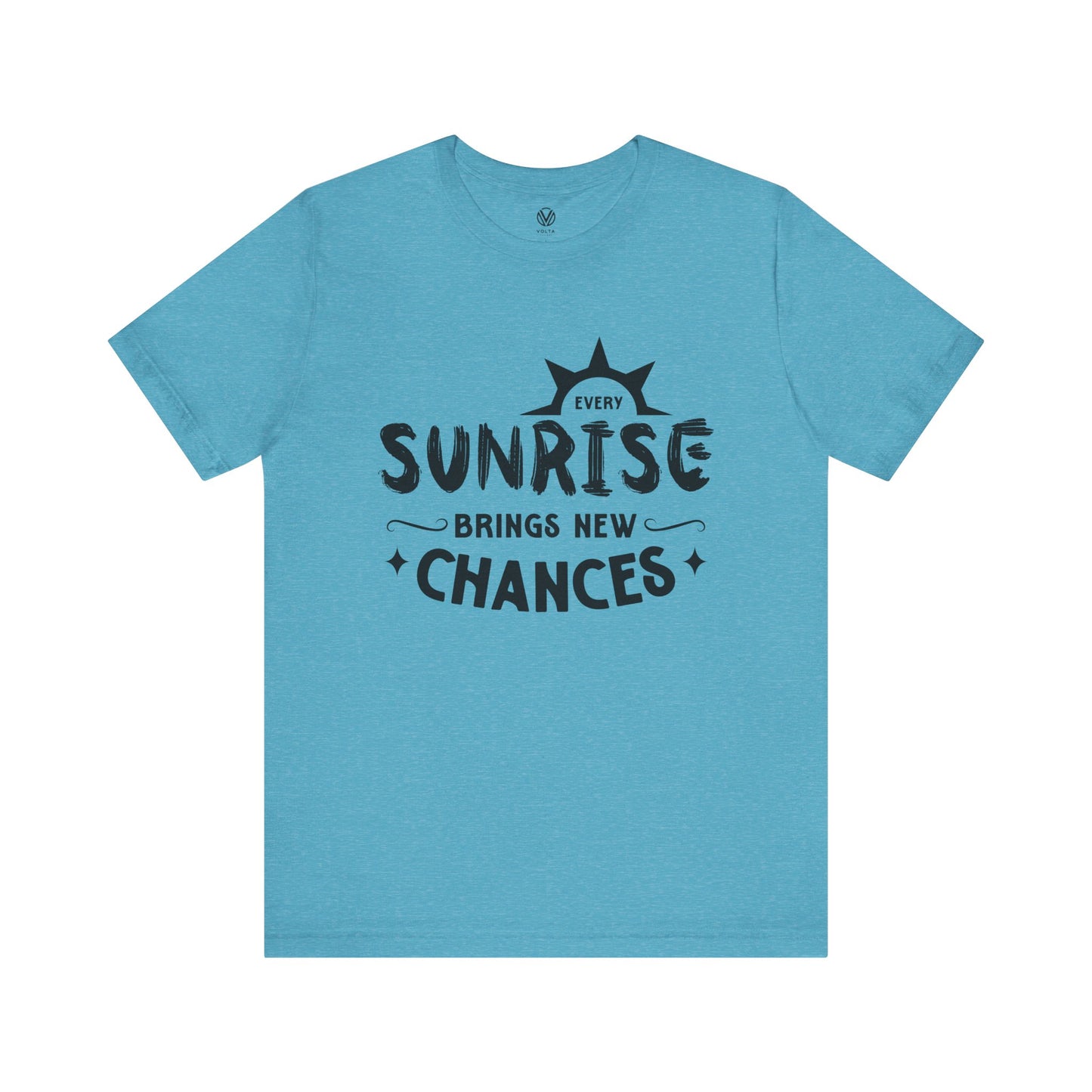 Sunrise Vibes Tee, Morning Chances T-Shirt, Positive Energy Shirt, Inspirational Graphic Top, Nature Lover Gift