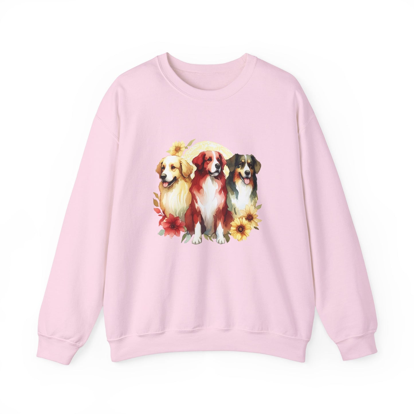 Custom Three Dogs Sweatshirt, Custom Pet Sweatshirt, Custom Dog Shirt, Dog Remembrance Gift, Dog Lover Animal Sweatshirt