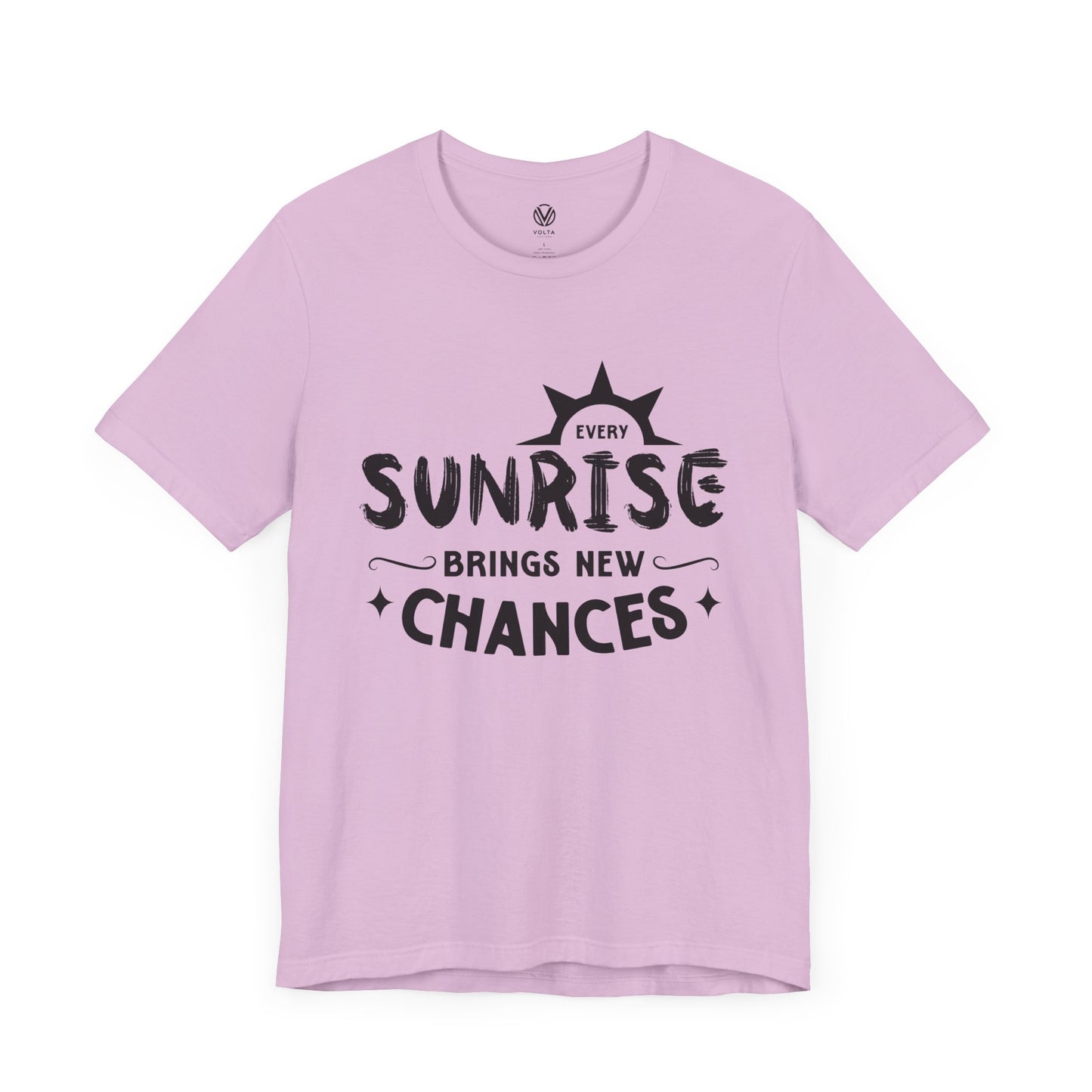 Sunrise Vibes Tee, Morning Chances T-Shirt, Positive Energy Shirt, Inspirational Graphic Top, Nature Lover Gift