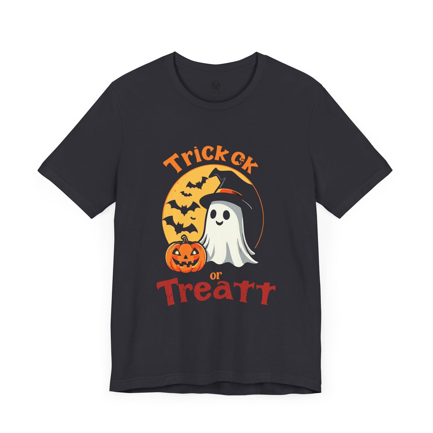 Trick Treat Halloween Unisex Tee, Scary Ghost Shirt, Spooky Costume Top, Trick or Treat T-Shirt, October Holiday Outfit