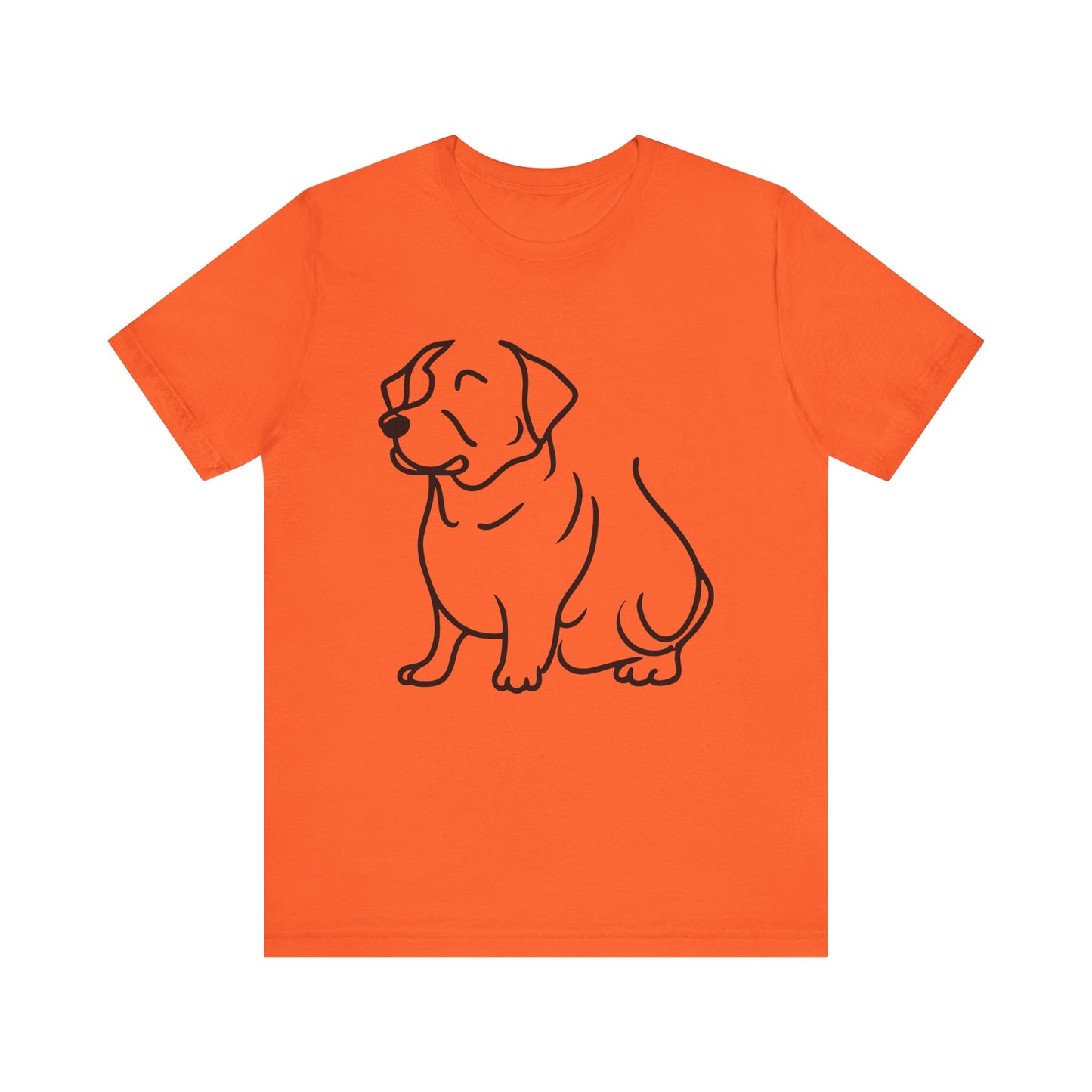 Puppy Line Drawing Tee, Dog Lover Graphic Shirt, Animal Sketch Illustration Top, Cute Pooch Outline Tshirt, Pet Owner Gift, Canine