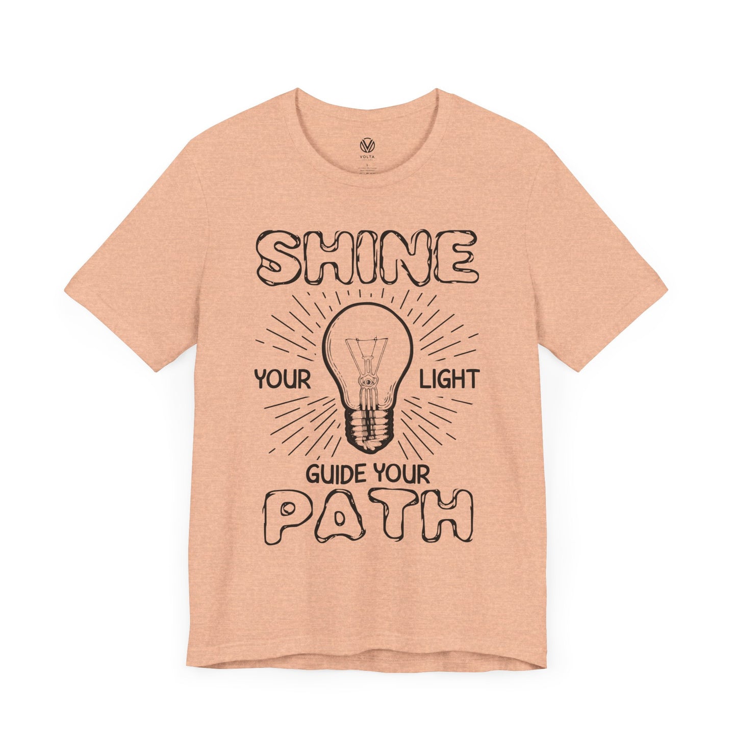 Light Guide Tee, Illuminated Shirt, Inspirational Top, Spiritual Clothing, Positive Vibes Apparel