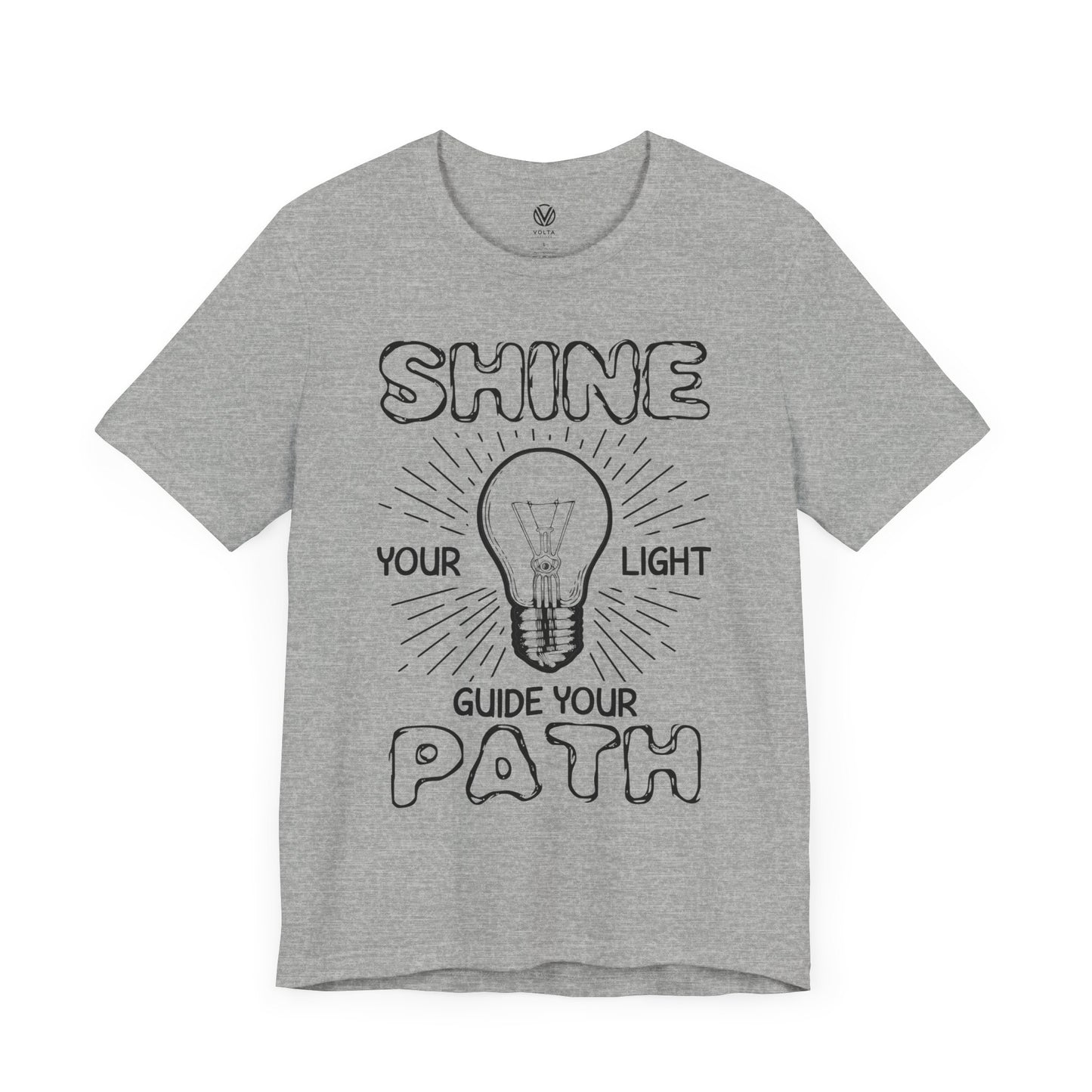 Light Guide Tee, Illuminated Shirt, Inspirational Top, Spiritual Clothing, Positive Vibes Apparel