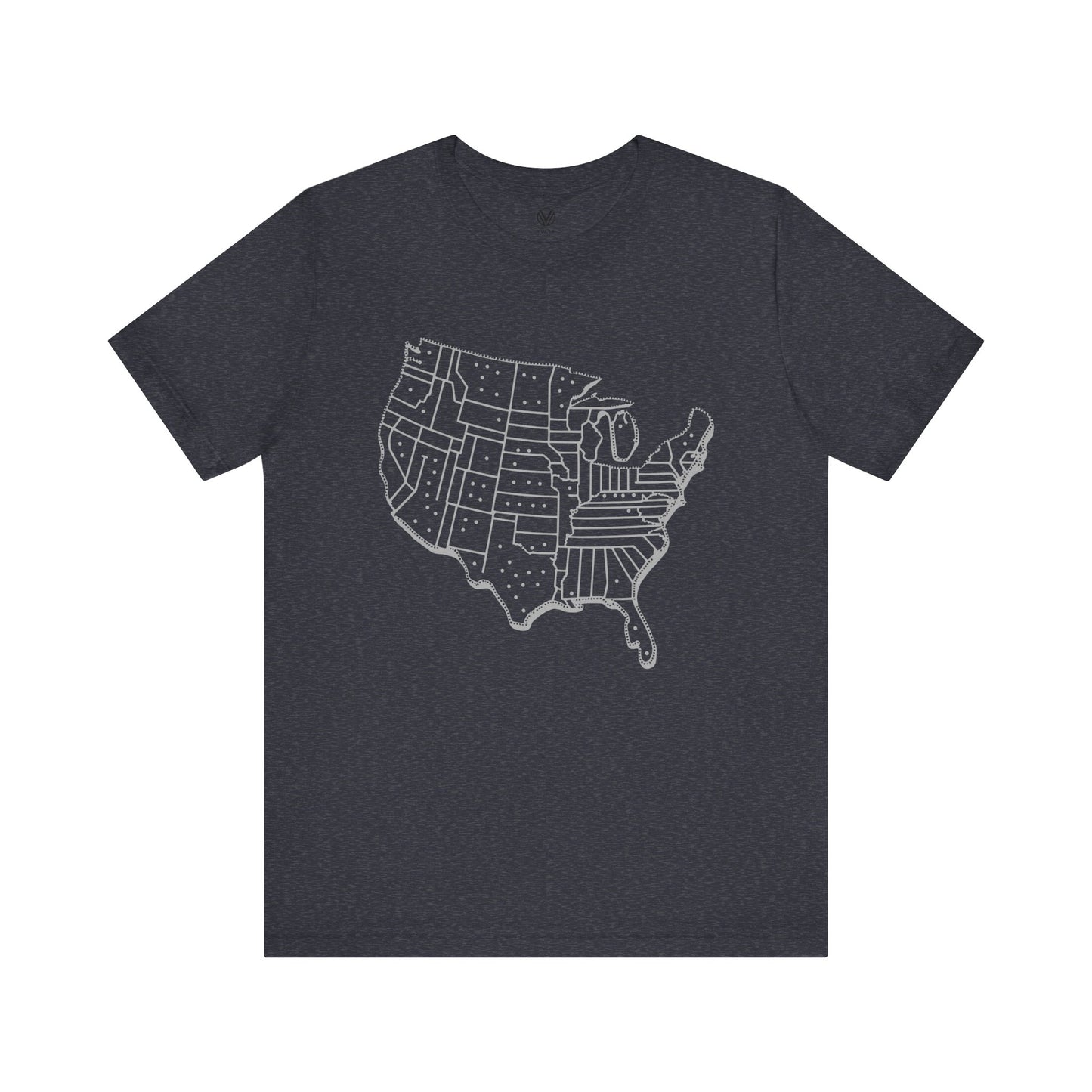 USA Map Tshirt, United States Tee, America Graphic Shirt, Patriotic Top, Fourth of July Gift