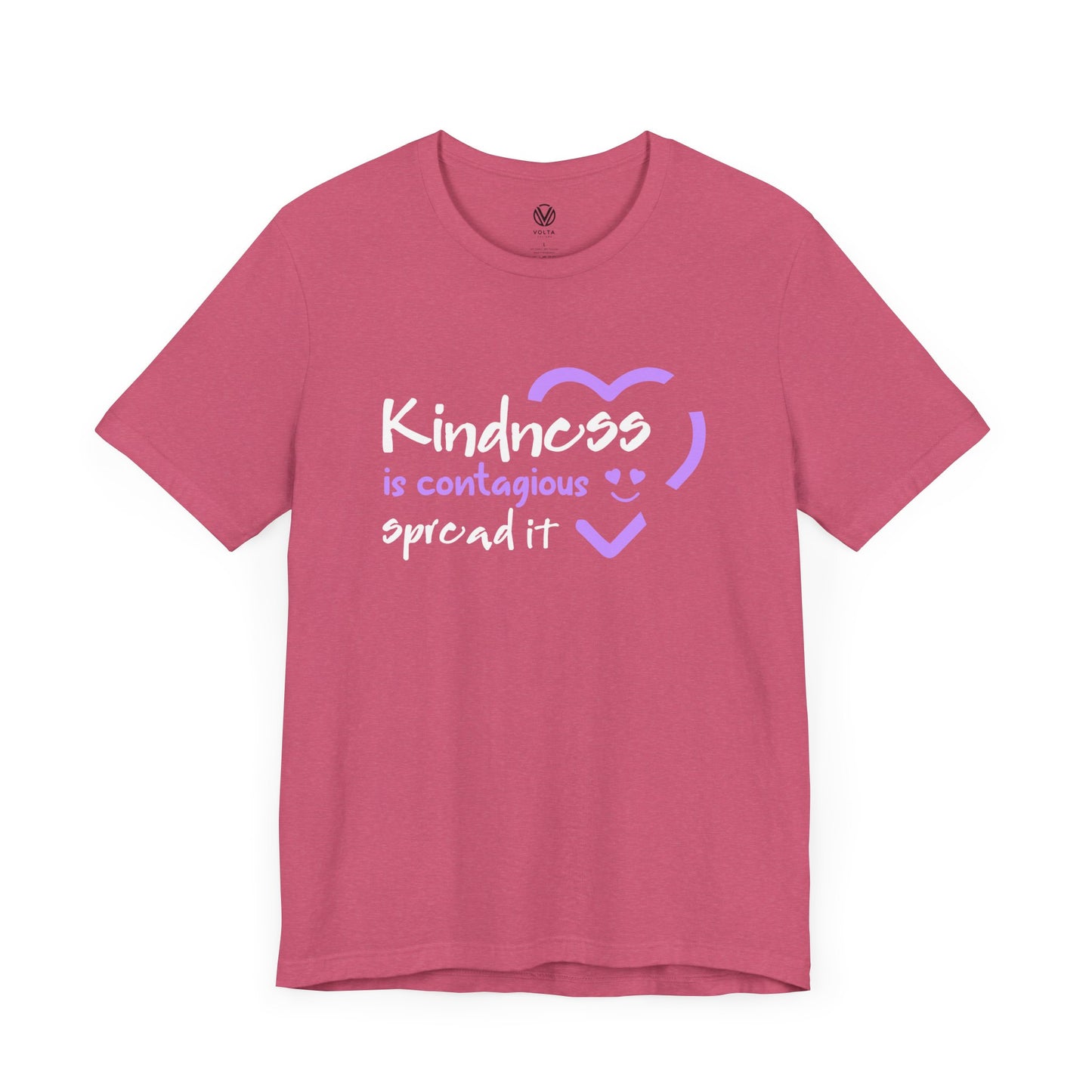 Kindness is Contagious Tee - Spread Kindness Tshirt, Positive Vibes Shirt, Inspirational Quote Top, Graphic Tee, Encouraging T-shirt