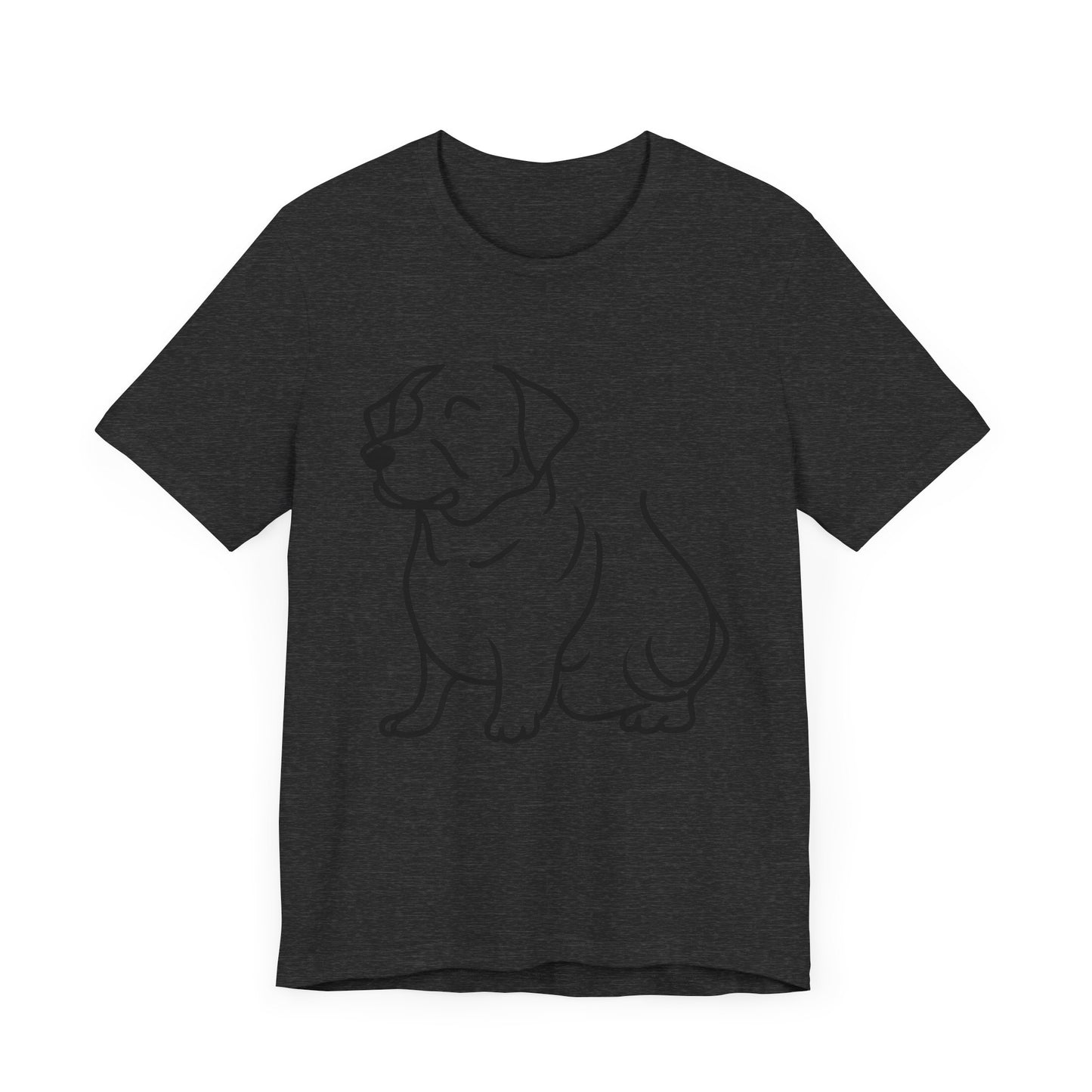 Puppy Line Drawing Tee, Dog Lover Graphic Shirt, Animal Sketch Illustration Top, Cute Pooch Outline Tshirt, Pet Owner Gift, Canine