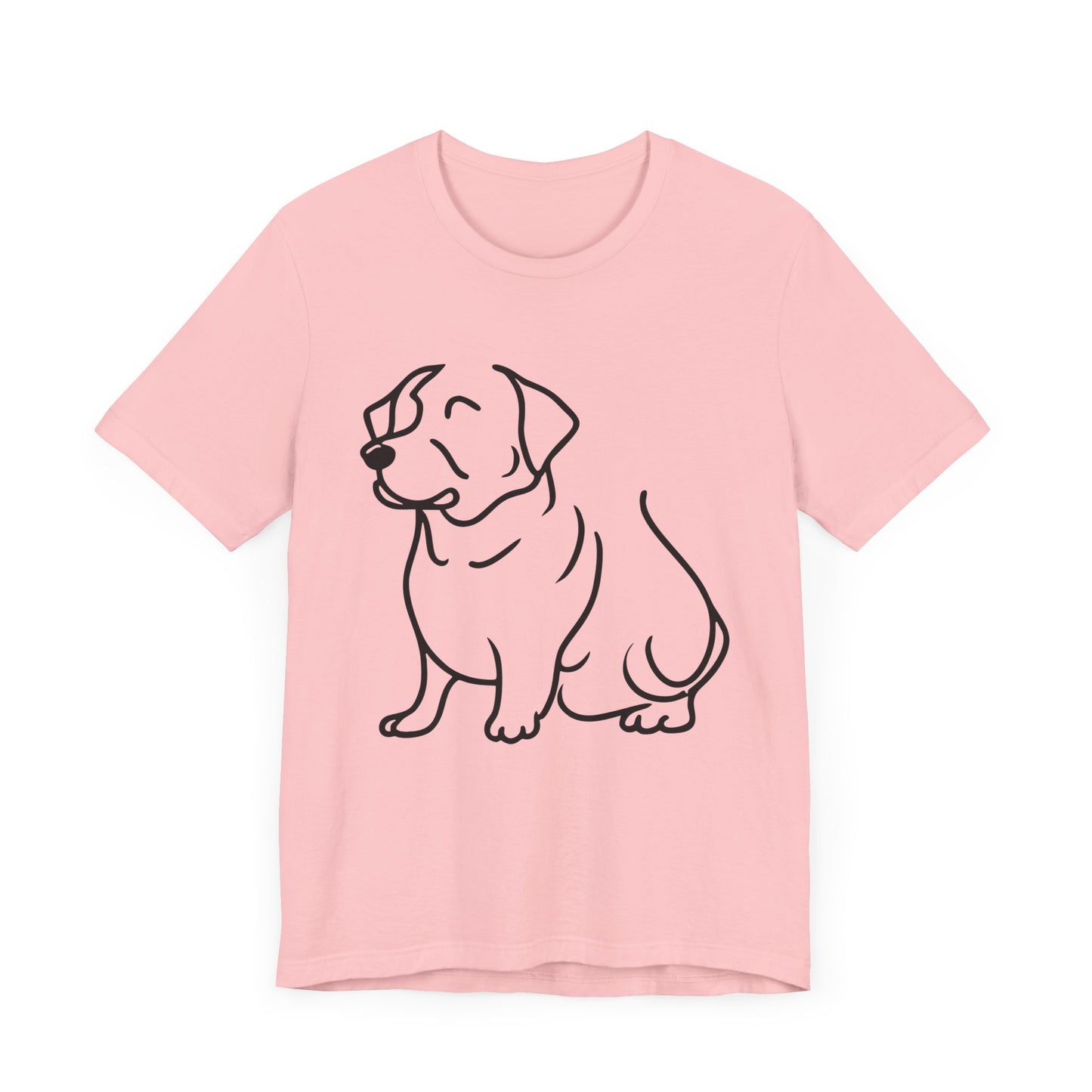 Puppy Line Drawing Tee, Dog Lover Graphic Shirt, Animal Sketch Illustration Top, Cute Pooch Outline Tshirt, Pet Owner Gift, Canine