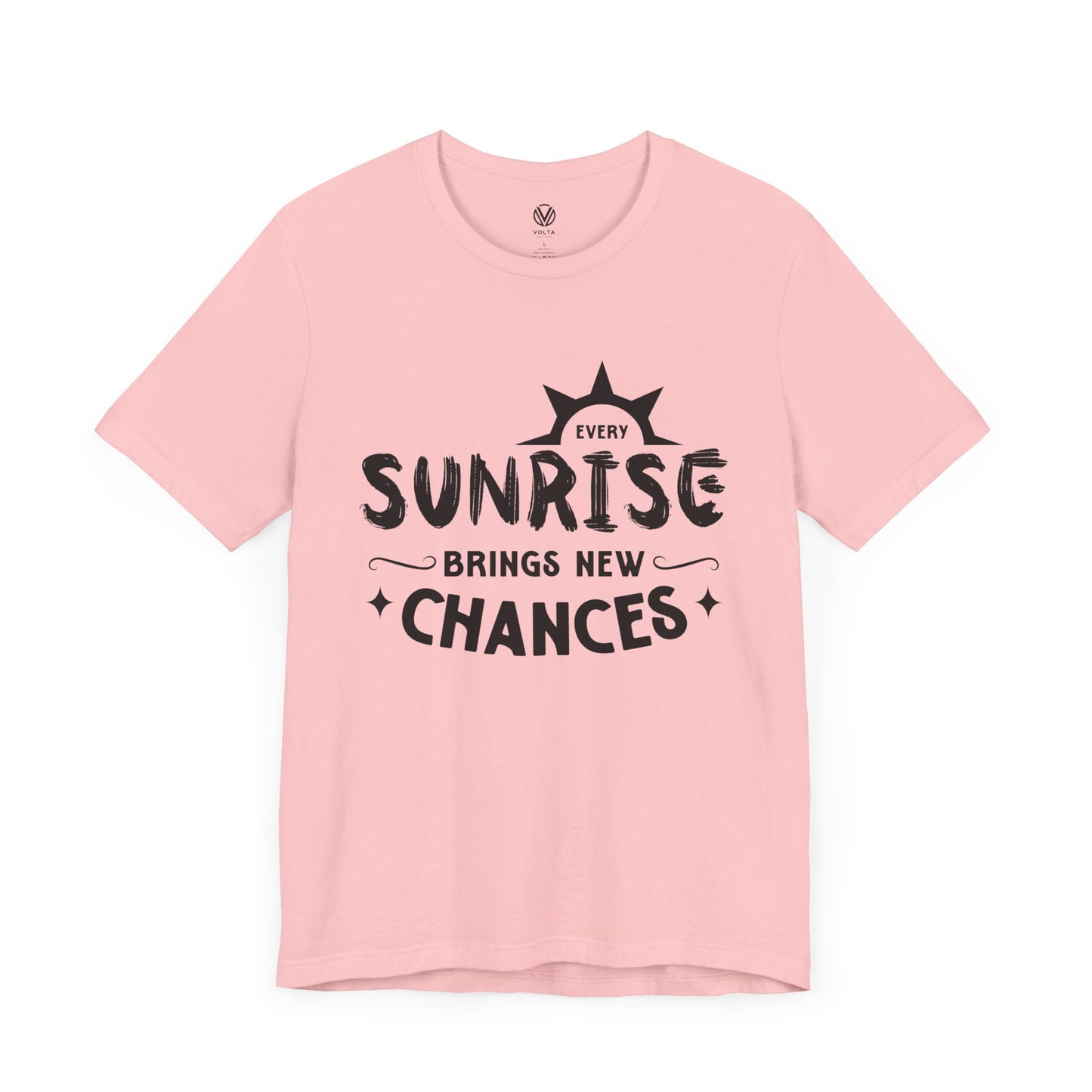 Sunrise Vibes Tee, Morning Chances T-Shirt, Positive Energy Shirt, Inspirational Graphic Top, Nature Lover Gift