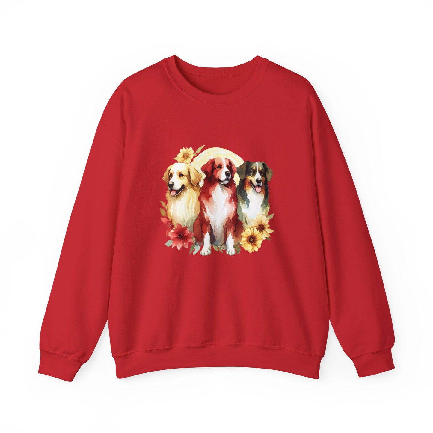 Custom Three Dogs Sweatshirt, Custom Pet Sweatshirt, Custom Dog Shirt, Dog Remembrance Gift, Dog Lover Animal Sweatshirt