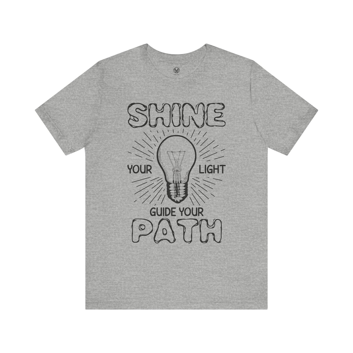 Light Guide Tee, Illuminated Shirt, Inspirational Top, Spiritual Clothing, Positive Vibes Apparel