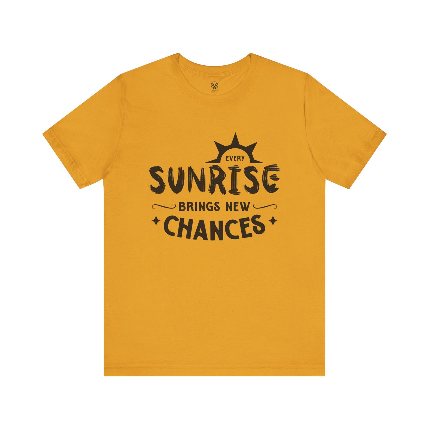 Sunrise Vibes Tee, Morning Chances T-Shirt, Positive Energy Shirt, Inspirational Graphic Top, Nature Lover Gift