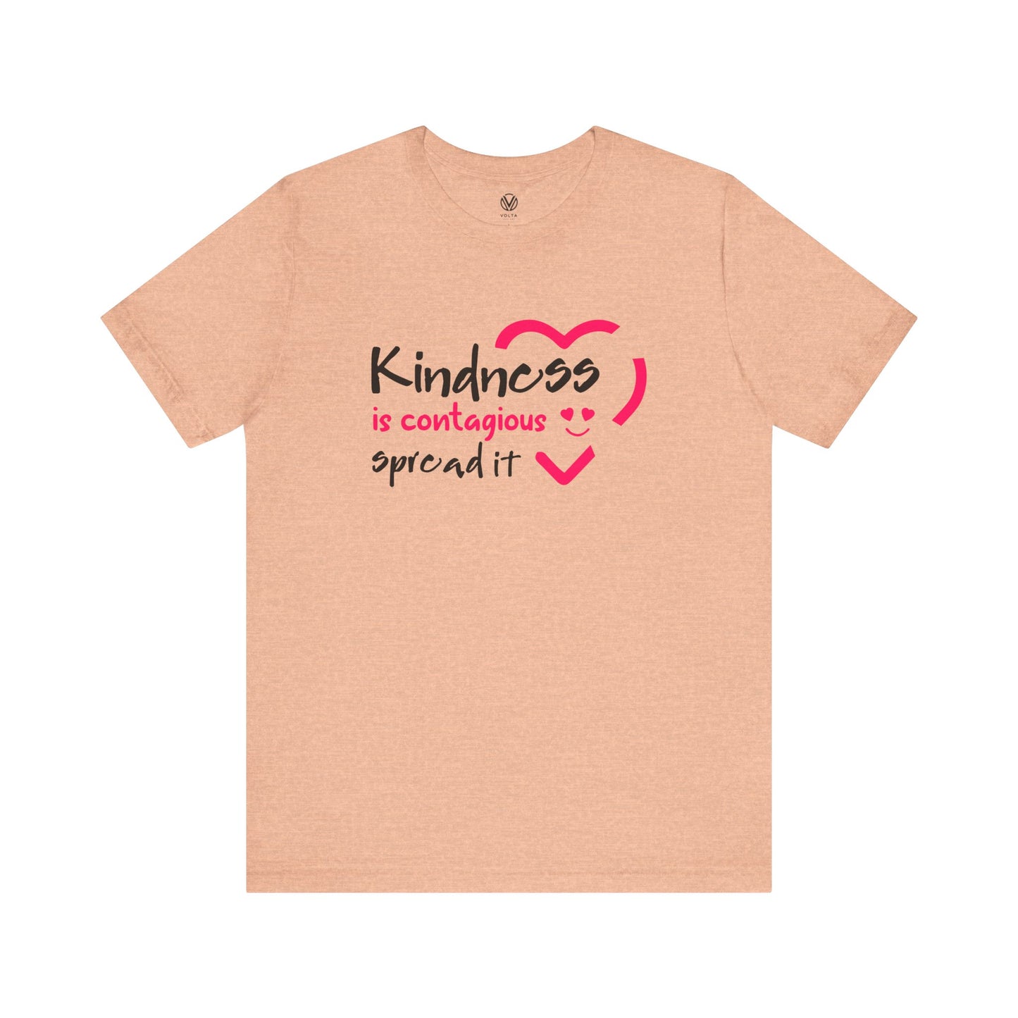 Kindness is Contagious Tee - Spread Kindness Tshirt, Positive Vibes Shirt, Inspirational Quote Top, Graphic Tee, Encouraging T-shirt