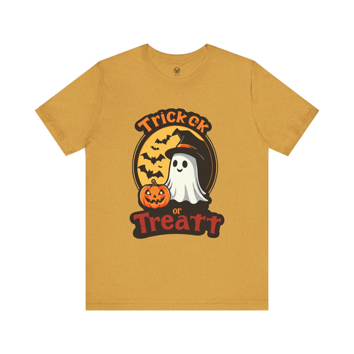 Trick Treat Halloween Unisex Tee, Scary Ghost Shirt, Spooky Costume Top, Trick or Treat T-Shirt, October Holiday Outfit