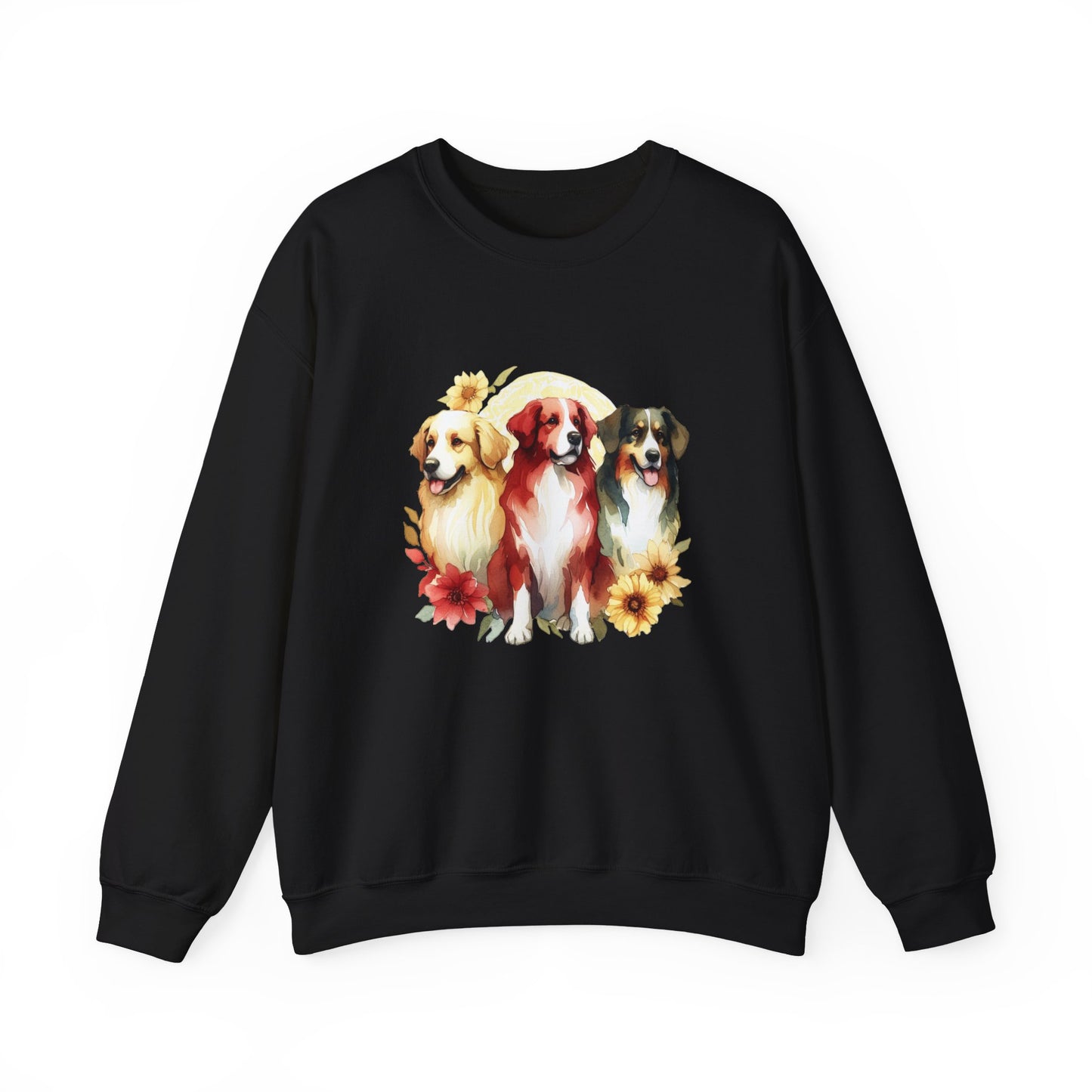 Custom Three Dogs Sweatshirt, Custom Pet Sweatshirt, Custom Dog Shirt, Dog Remembrance Gift, Dog Lover Animal Sweatshirt