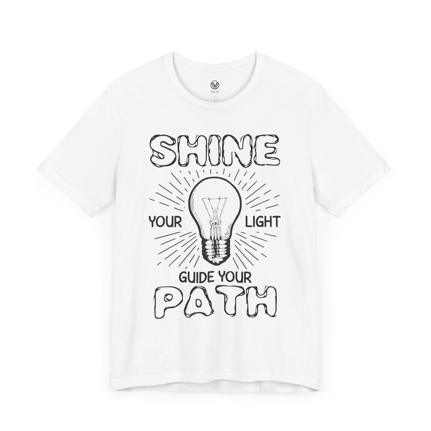 Light Guide Tee, Illuminated Shirt, Inspirational Top, Spiritual Clothing, Positive Vibes Apparel